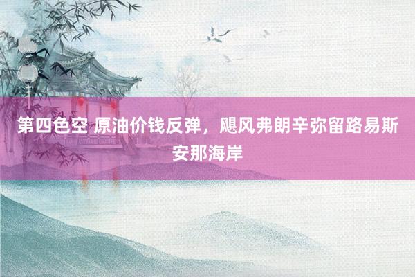 第四色空 原油价钱反弹，飓风弗朗辛弥留路易斯安那海岸